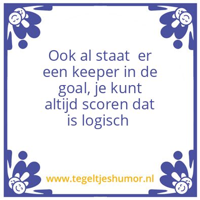 Tegeltje: Voetbal