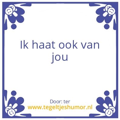 Tegeltje: rowien