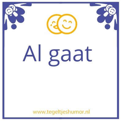 Tegeltje: Gas