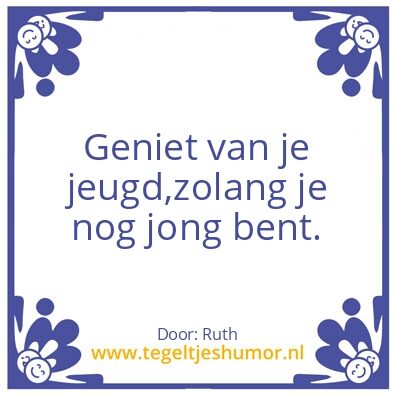 Tegeltje: Jeugd