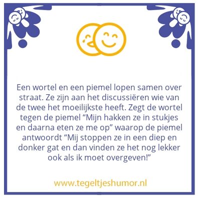 Tegeltje: Wortel