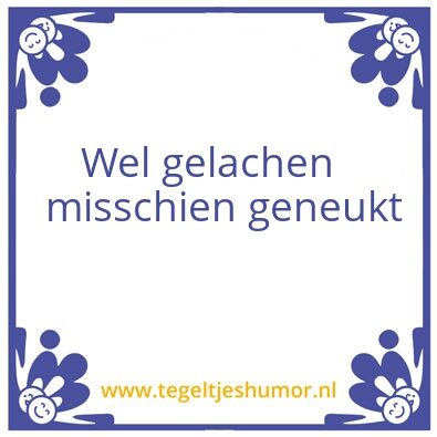 Tegeltje: .