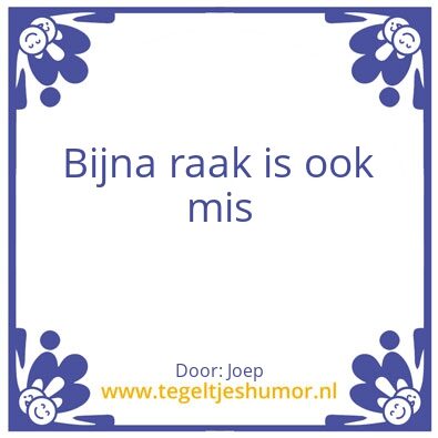 Tegeltje: Logica van Joep