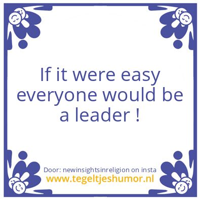 Tegeltje: Now you know
