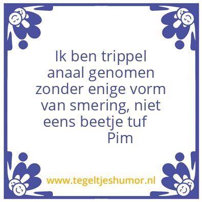 Tegeltje: Pim