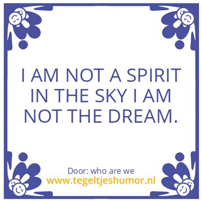 Tegeltje: Spiritual Beings