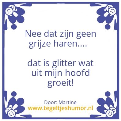 Tegeltje: Glitter