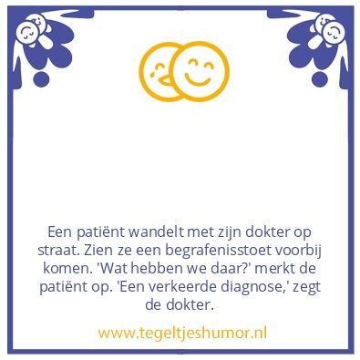 Tegeltje: PatiÃ«nt en zijn dokter