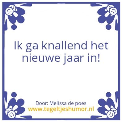 Tegeltje: Vuurwerk
