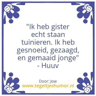 Tegeltje: Jow
