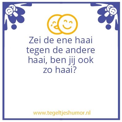 Tegeltje: Haai