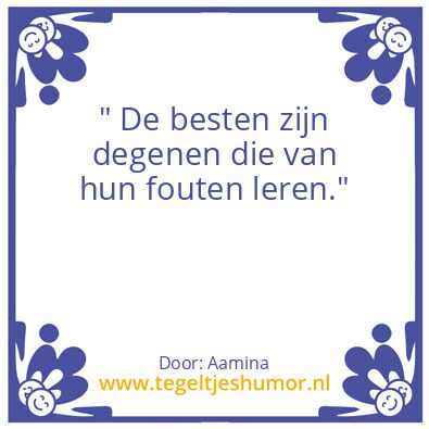 Tegeltje: Leren / Groei