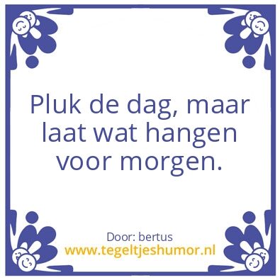 Tegeltje: gezegde