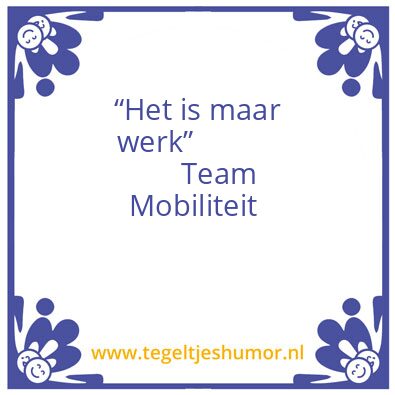 Tegeltje: Wek