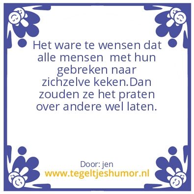 Tegeltje: nadenkertje
