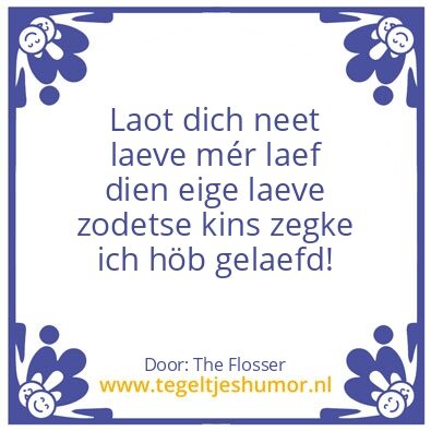 Tegeltje: spreuken