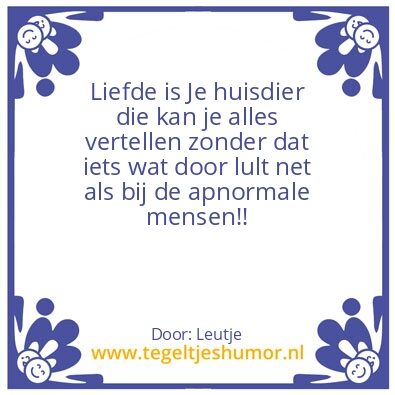 Tegeltje: Vertrouwen
