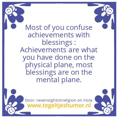 Tegeltje: achievements & blessings