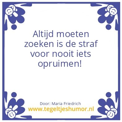 Tegeltje: Kwijt