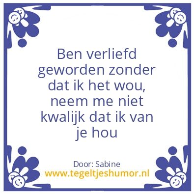 Tegeltje: Liefde