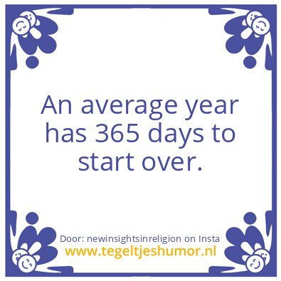 Tegeltje: An average year…