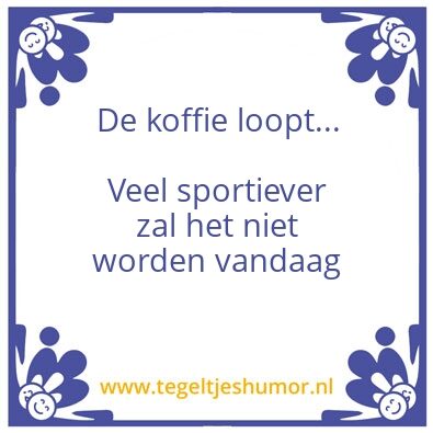 Tegeltje: Koffie