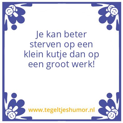 Tegeltje: Mijn