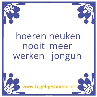 Tegeltje: jeroen