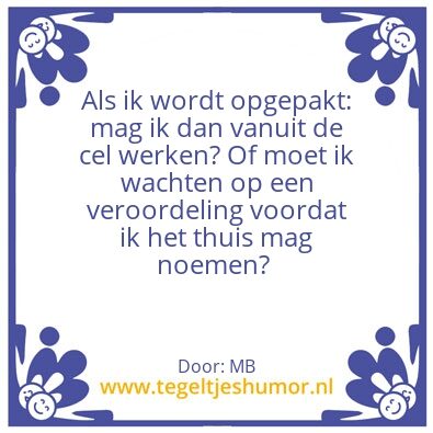 Tegeltje: Thuiswerken