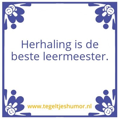 Tegeltje: Tegeltje