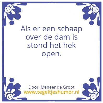 Tegeltje: Schaap