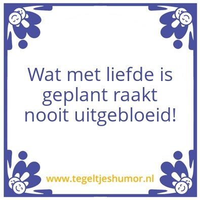Tegeltje: Liefde