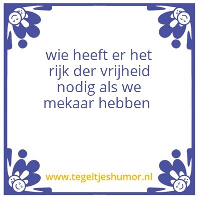 Tegeltje: Tegel