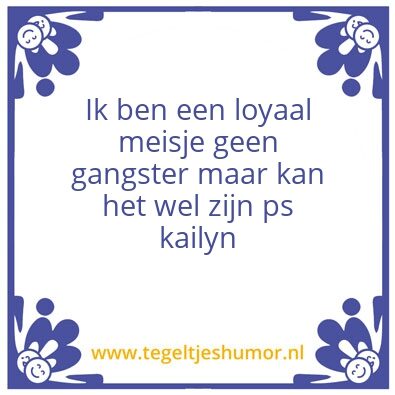Tegeltje: Kailyn