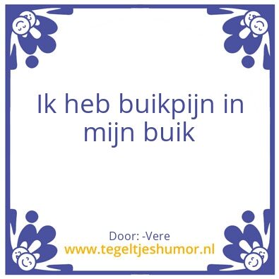 Tegeltje: .