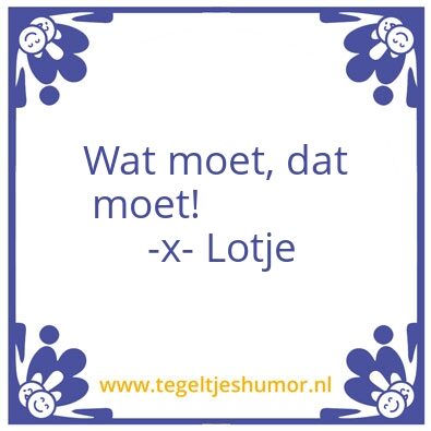 Tegeltje: Lotje
