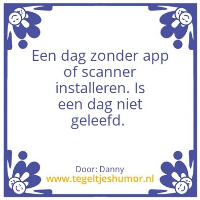 Tegeltje: Scanners