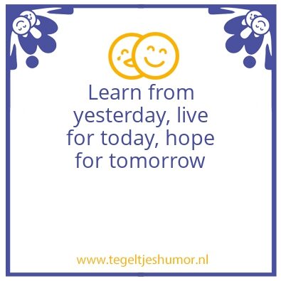 Tegeltje: learn