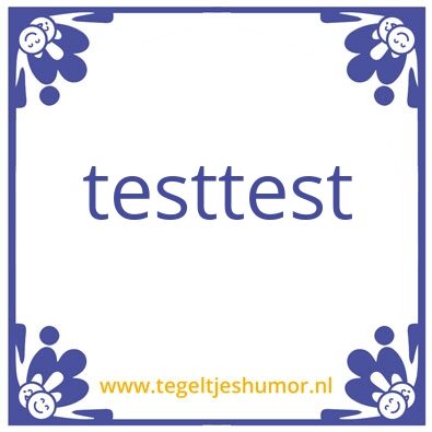 Tegeltje: titel