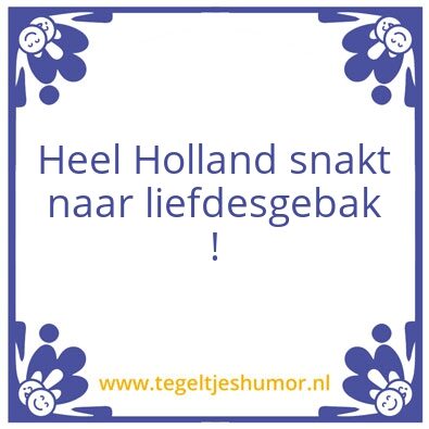 Tegeltje: Gebak