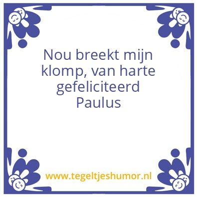 Tegeltje: Paulus