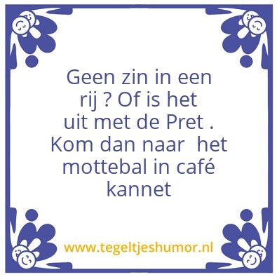 Tegeltje: Mottenbal
