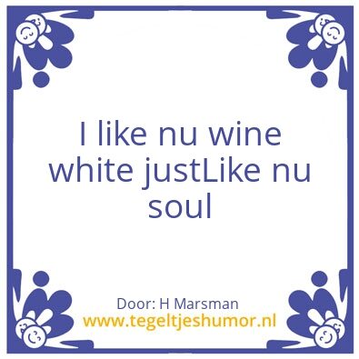 Tegeltje: Blanc