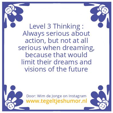 Tegeltje: Level 3 Thinking