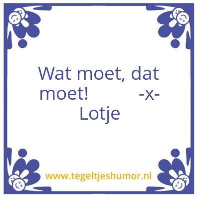Tegeltje: Lotje