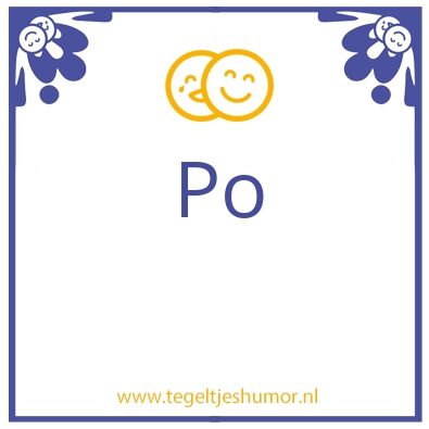 Tegeltje: Poep