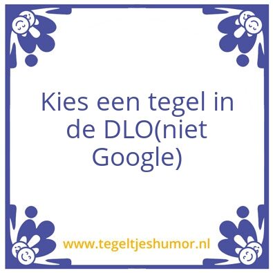 Tegeltje: klas
