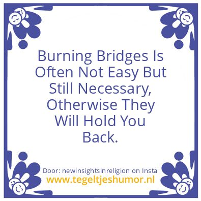 Tegeltje: Quitters are Losers.