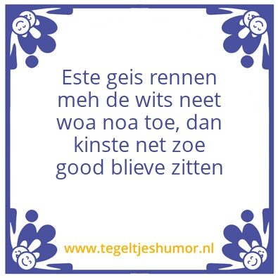 Tegeltje: Doodloper