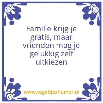Tegeltje: Familie